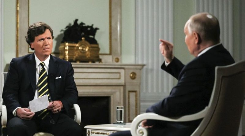 塔克·卡尔森对俄总统普京2 小时采访完整全文